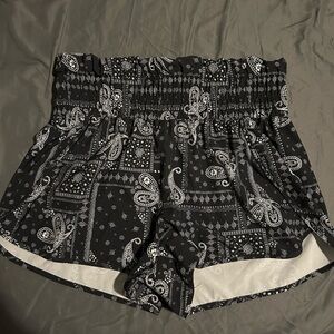 High rise shorts